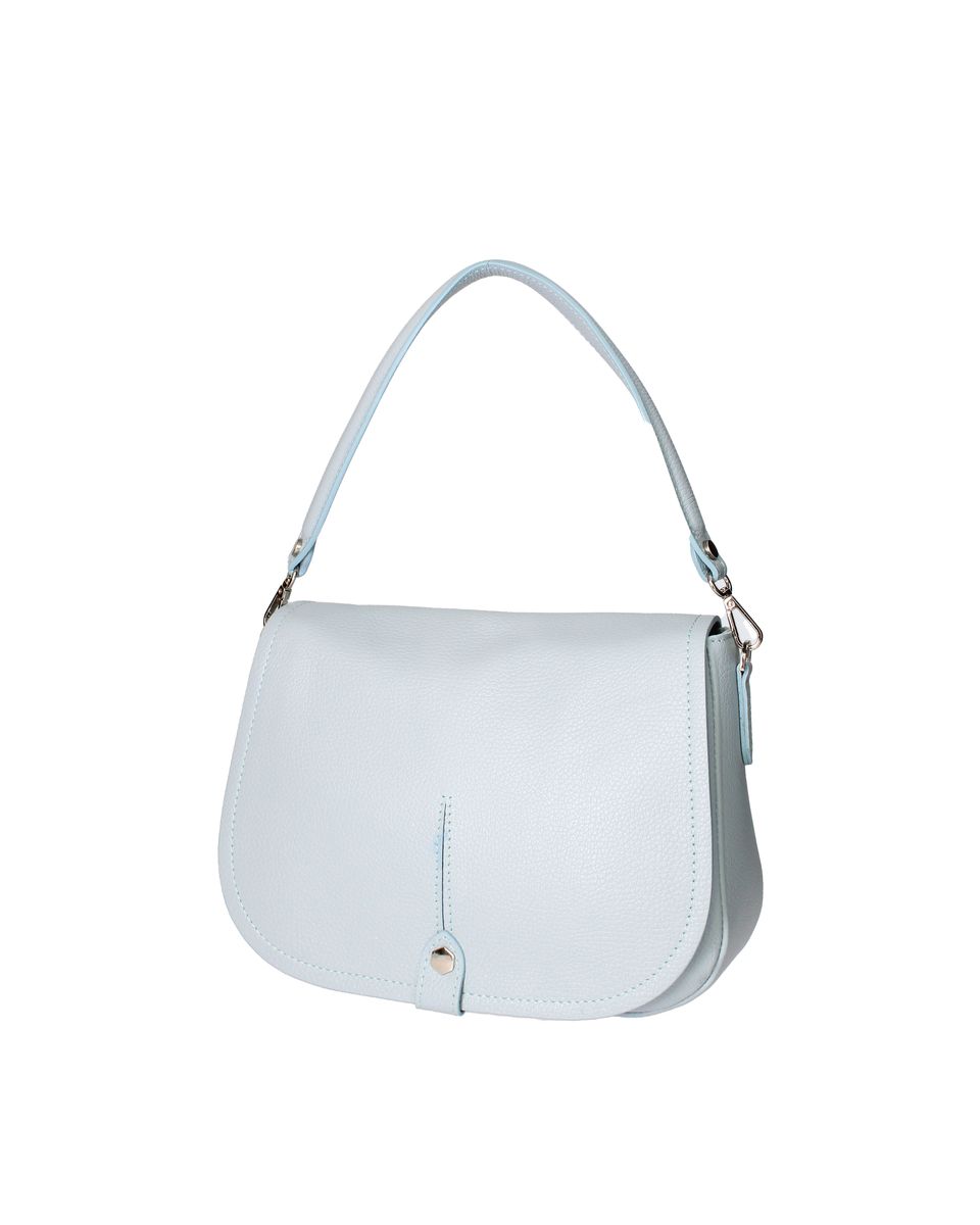 Elegante Satteltasche aus genarbtem Leder