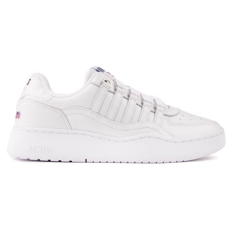 Court Sneaker aus Leder im Retro-Look