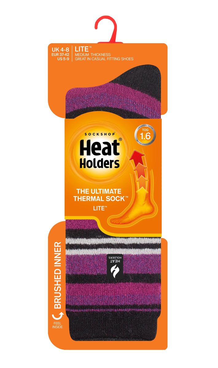 Gestreifte Lite Thermosocken für den Winter
