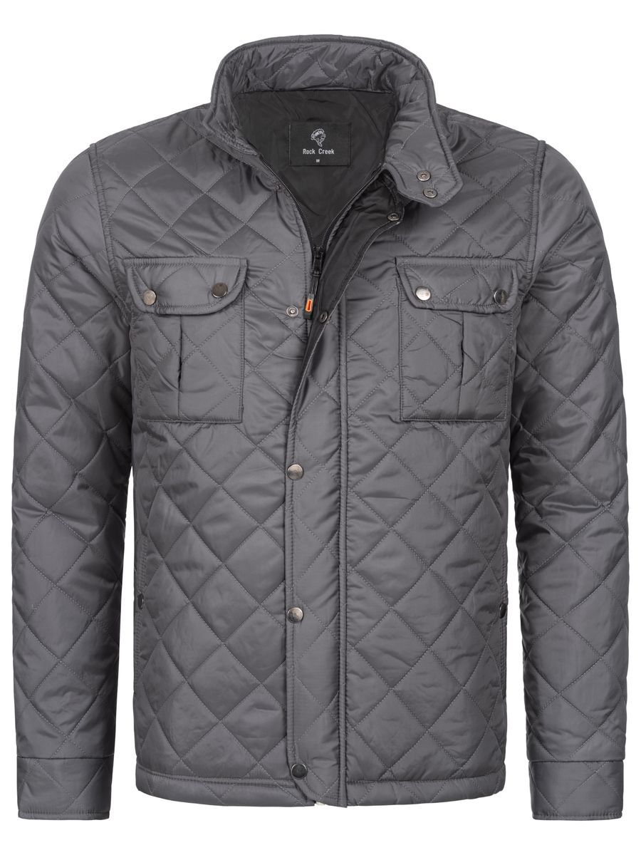 Gesteppte Jacke mit Knopfleiste