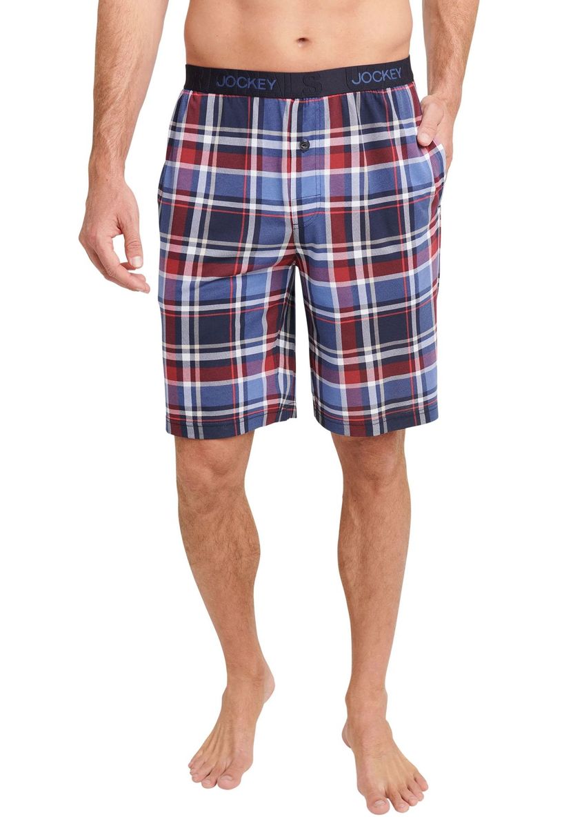 Herren Bermuda Shorts für Loungewear mit Karomuster