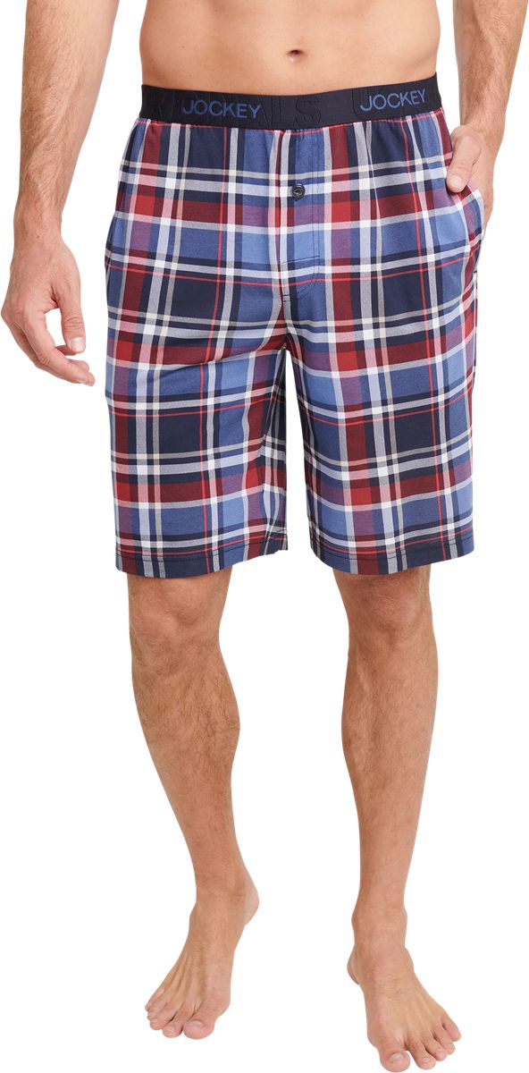 Karierte Loungewear-Shorts aus Baumwoll-Modal
