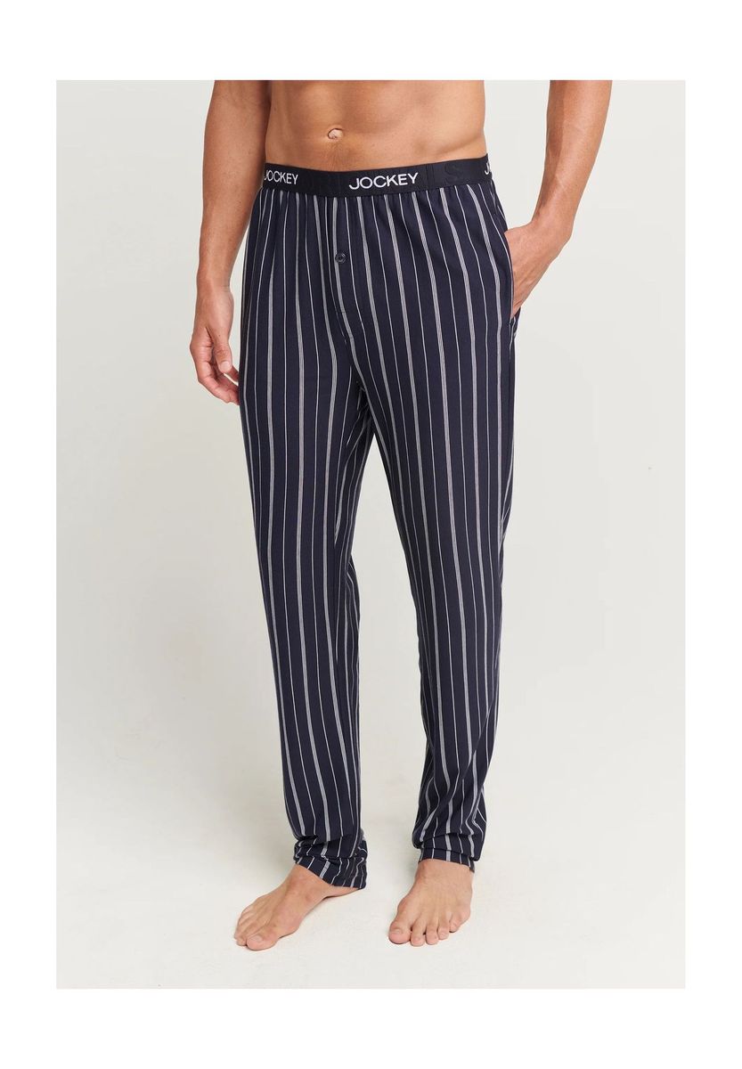 Herren Schlafhose aus Baumwolle mit Streifen
