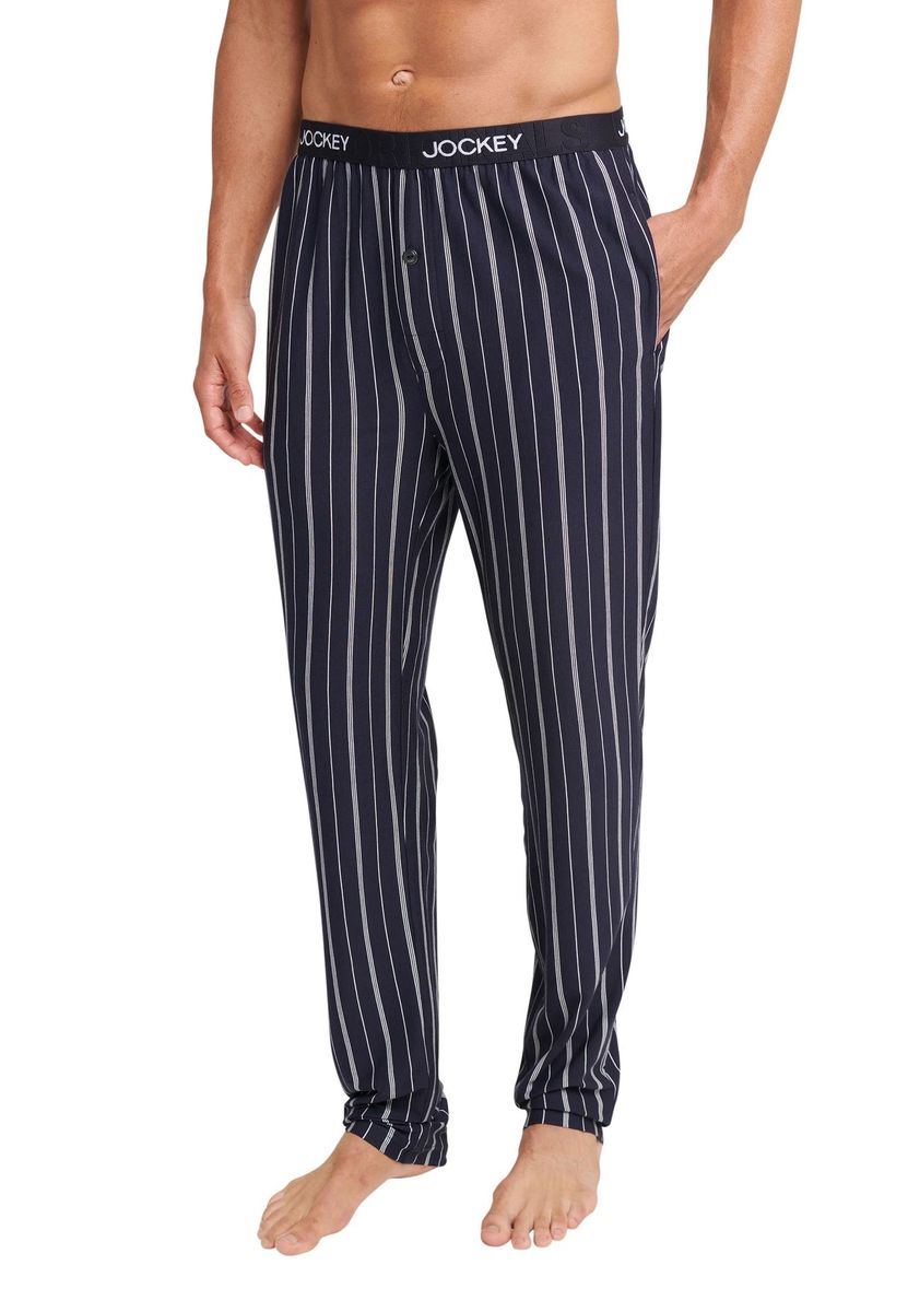 Herren Schlafhose aus Baumwolle mit Streifen