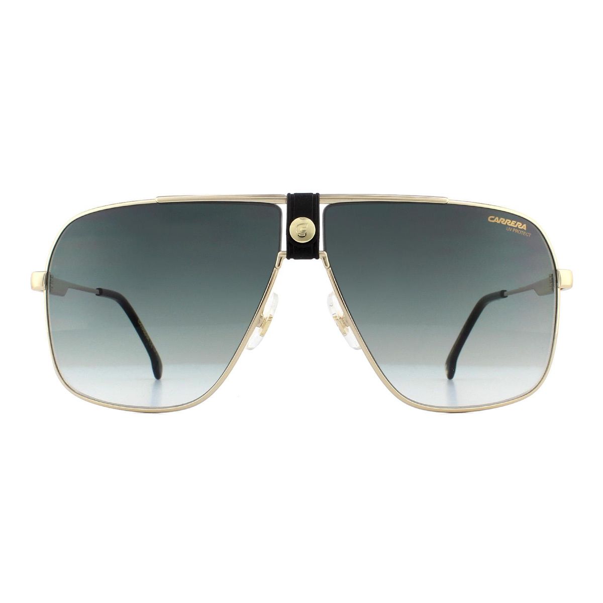 Carrera Aviator Sonnenbrille mit Lederdetail