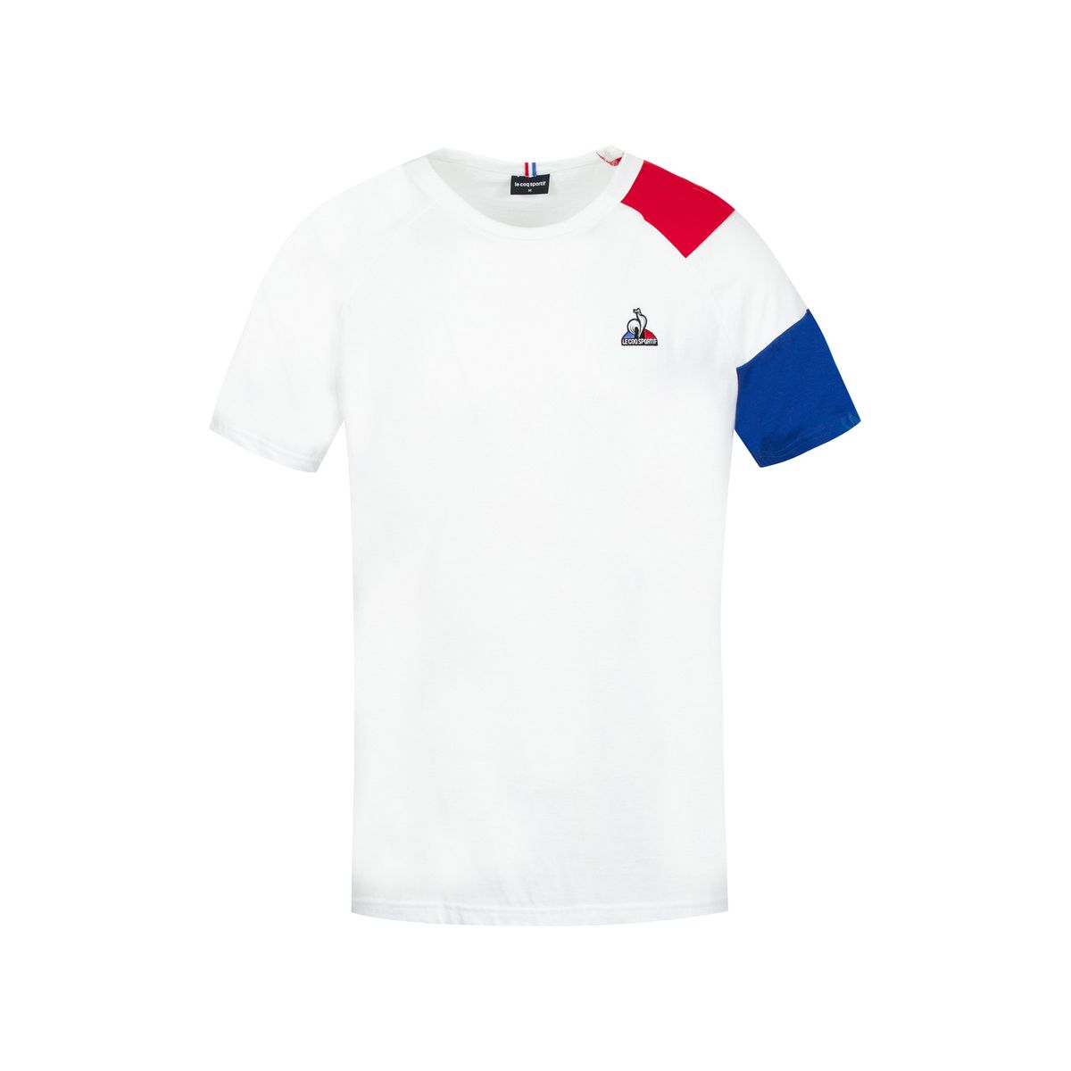 Trikolores Block-T-Shirt aus Baumwolljersey