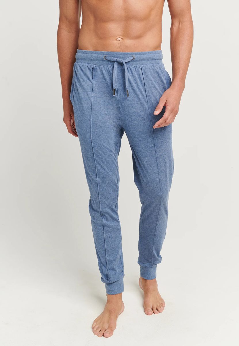 Melierte Strick-Loungehose