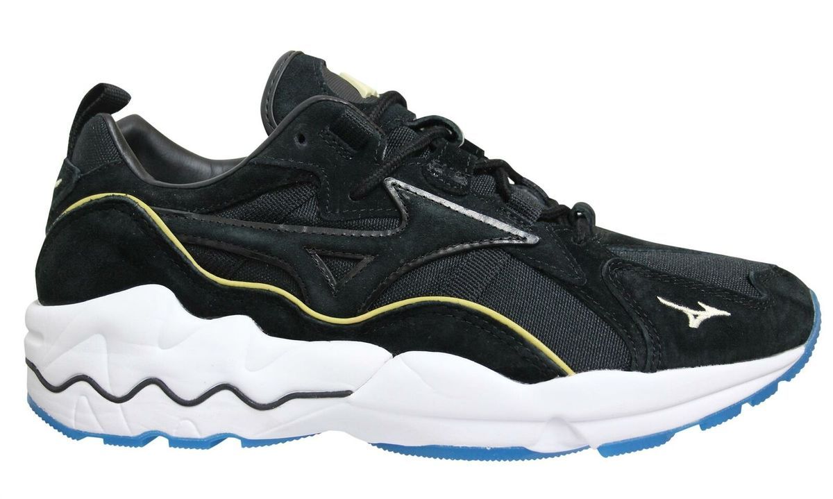 Mizuno Wave Rider 1 Schwarzer Trainer