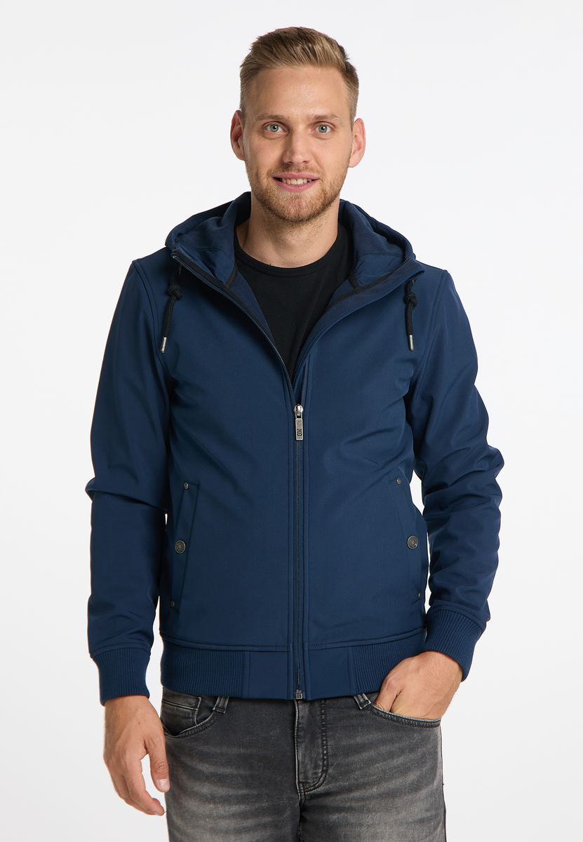 Softshell-Blouson mit Kapuze