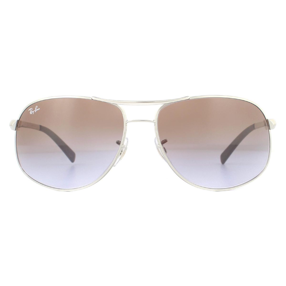 Aviator Sonnenbrille mit Farbverlauf Silberrahmen