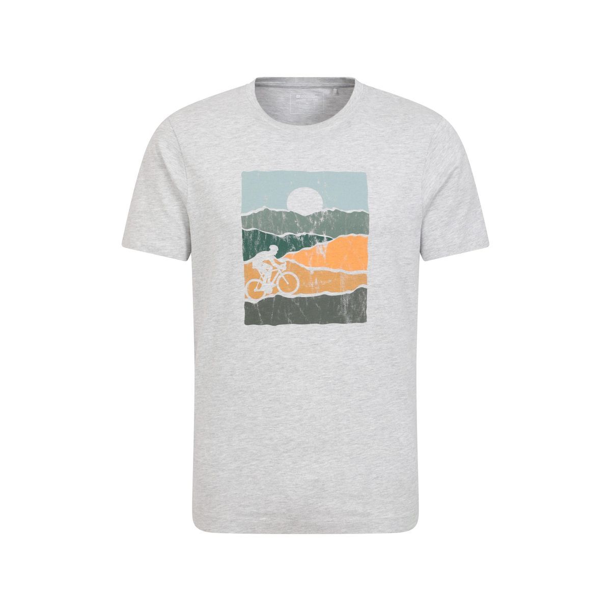T-Shirt mit Fahrrad Grafikdruck