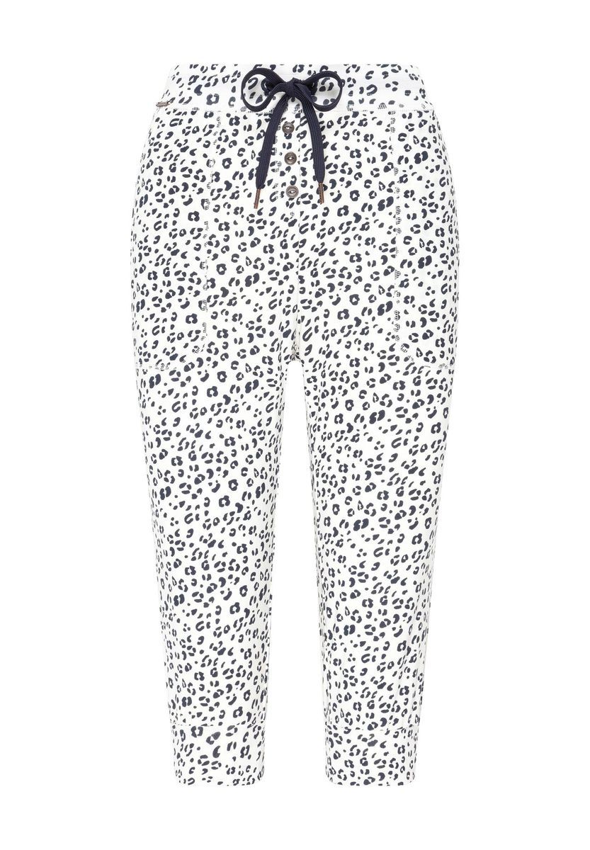 Capri-Loungewear-Hose mit Leopardenmuster