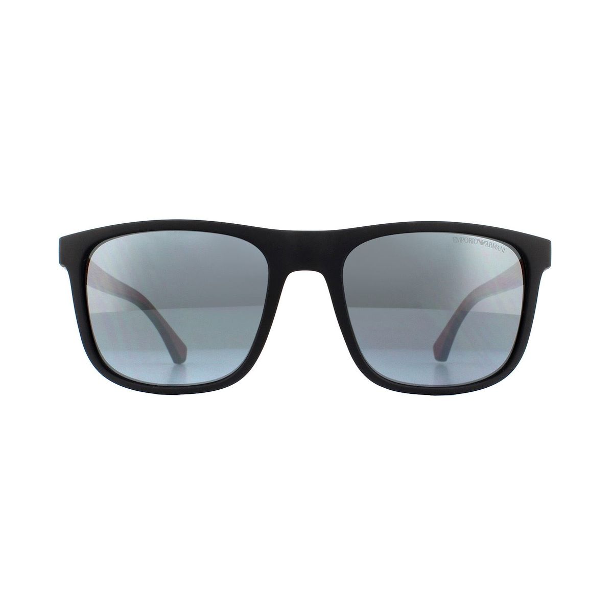 Matte Schwarze Sonnenbrille mit quadratischem Rahmen
