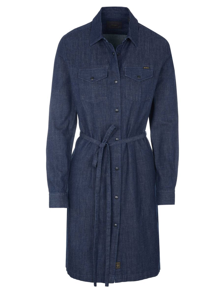 Jeanshemdkleid mit Gürtel