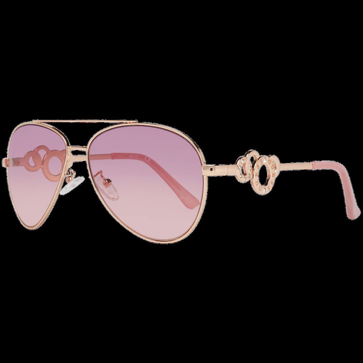 Roségoldene Pilotenbrille mit Farbverlauf