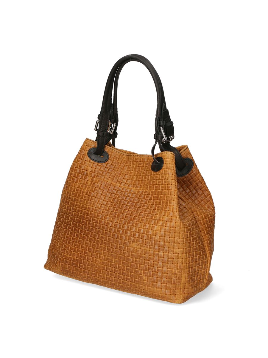 Shopper aus geflochtenem Wildleder