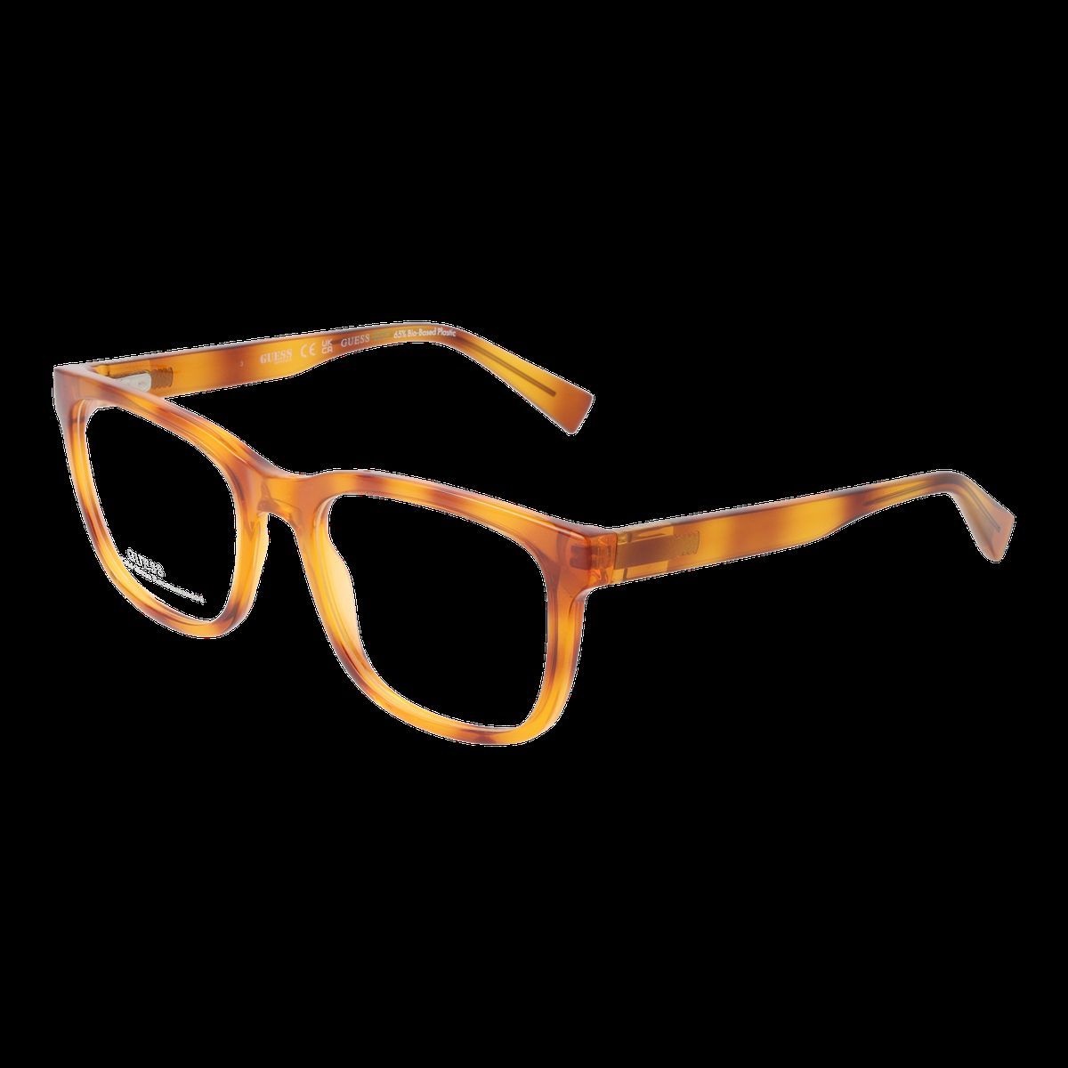 Rechteckige Brille mit Schildpattmuster und Vollrand