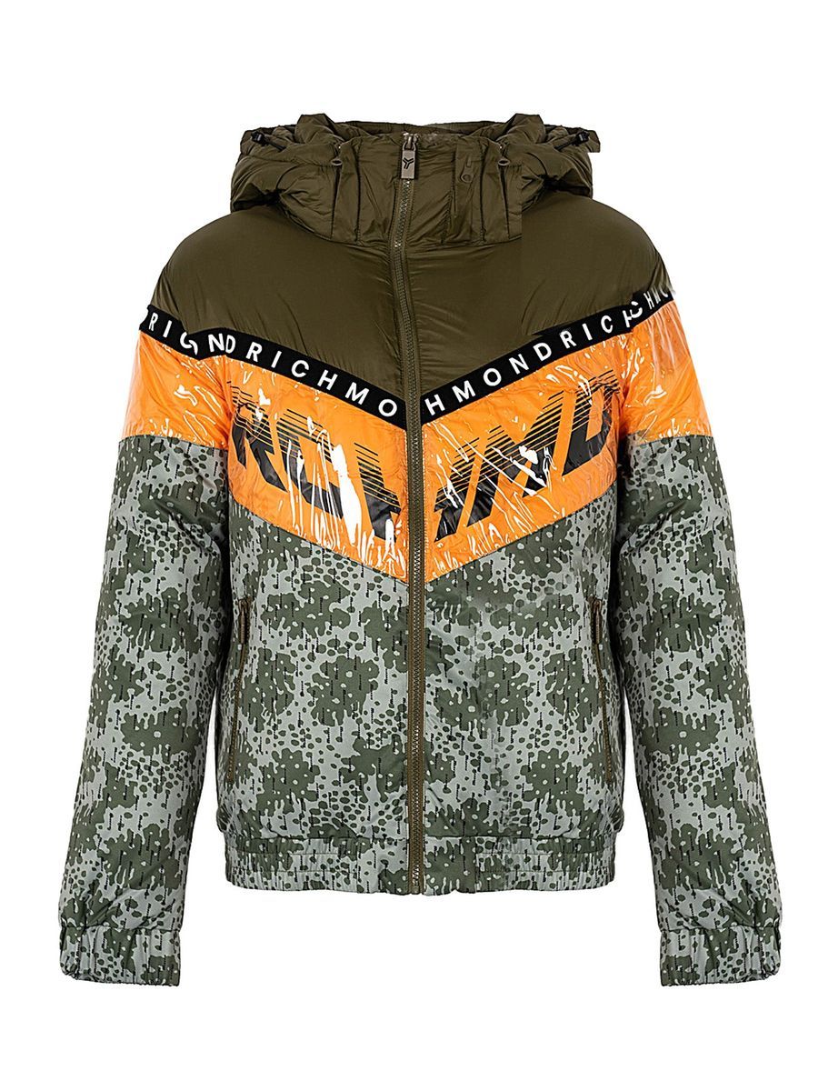 Herren Camouflage Gepolsterte Kapuzenjacke