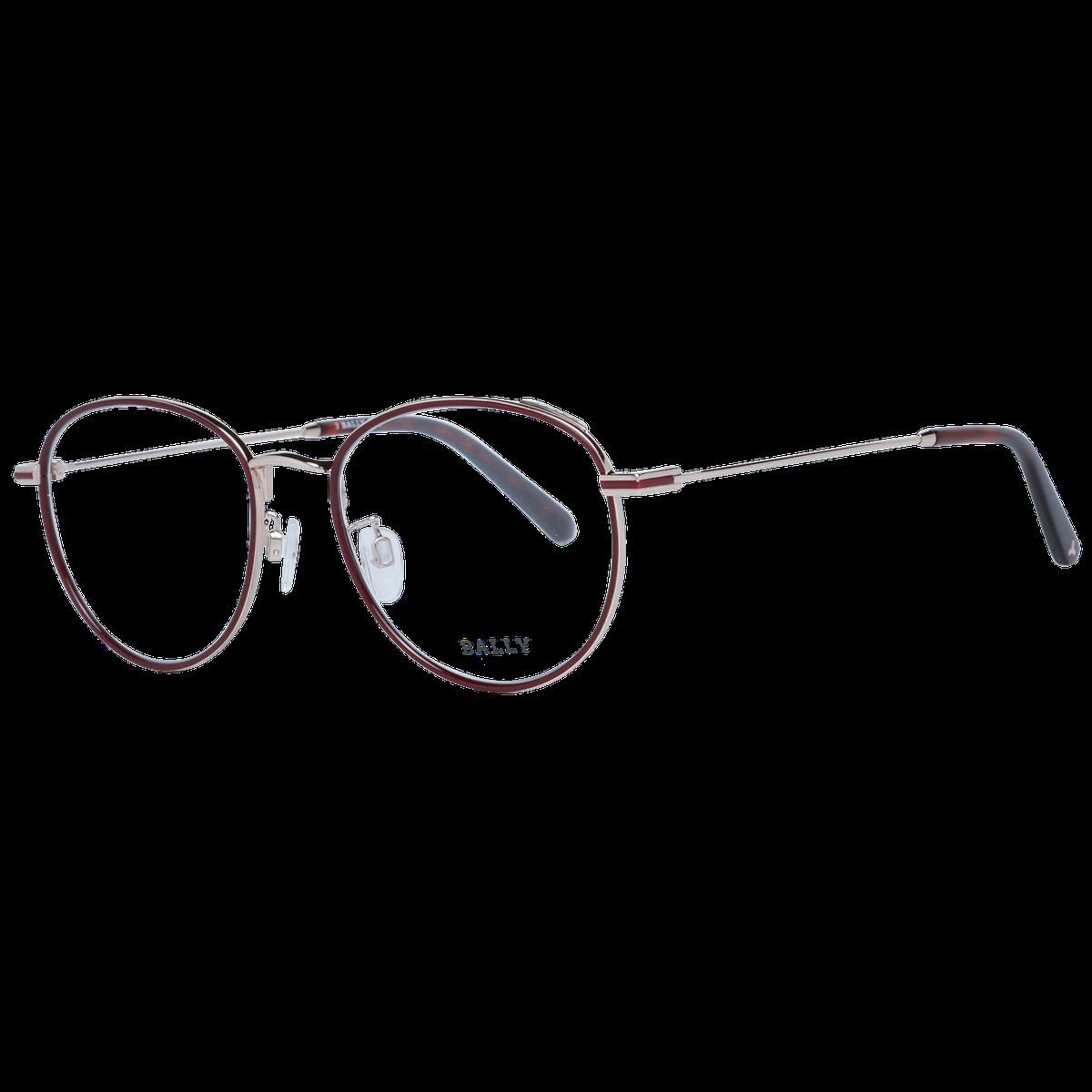 Runde Burgunderrot Metallgestell Brille