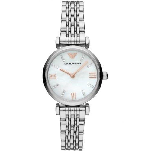 Elegante Damen Edelstal Armbanduhr