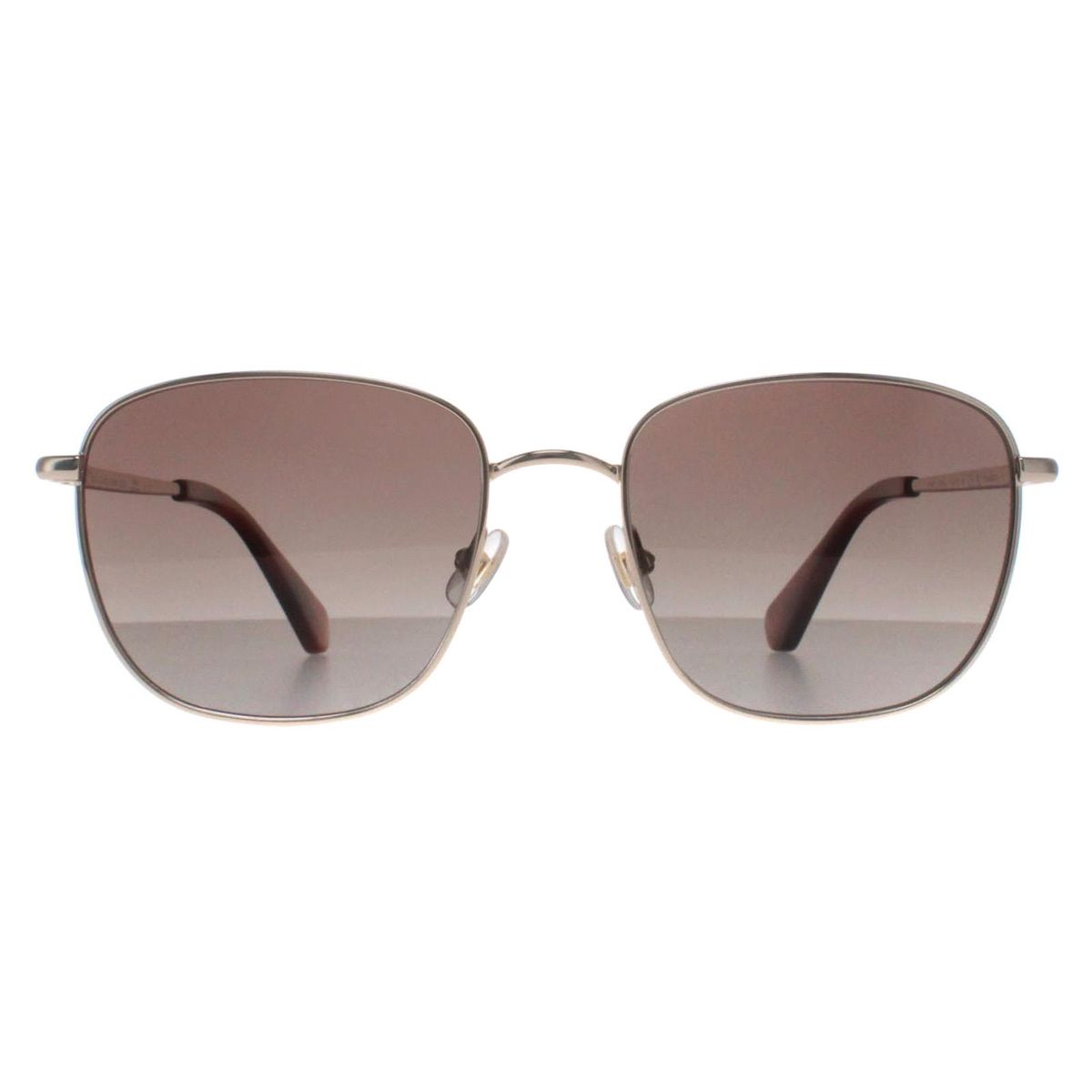 Quadratische Havana Sonnenbrille mit braunem Farbverlauf