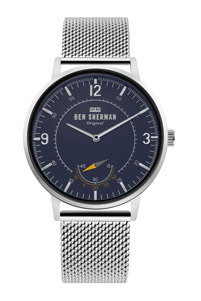 Moderne Edelstahluhr mit Mesh-Armband