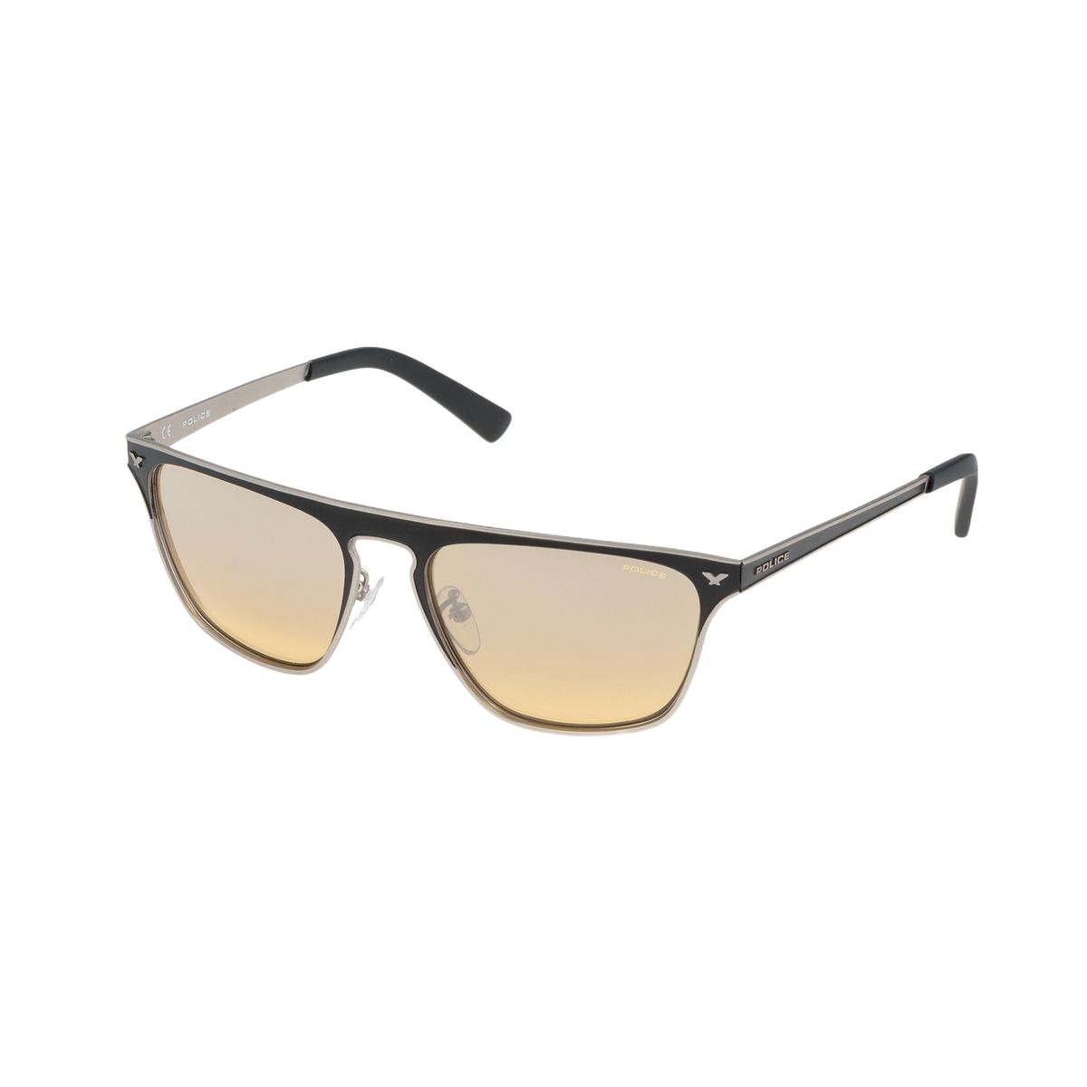 Rechteckige Sonnenbrille mit Metallrahmen