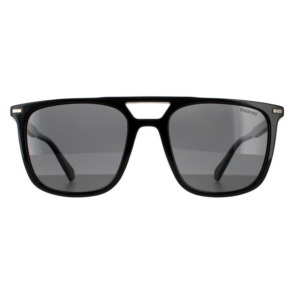 Herren Schwarze Rechteckige Sonnenbrille