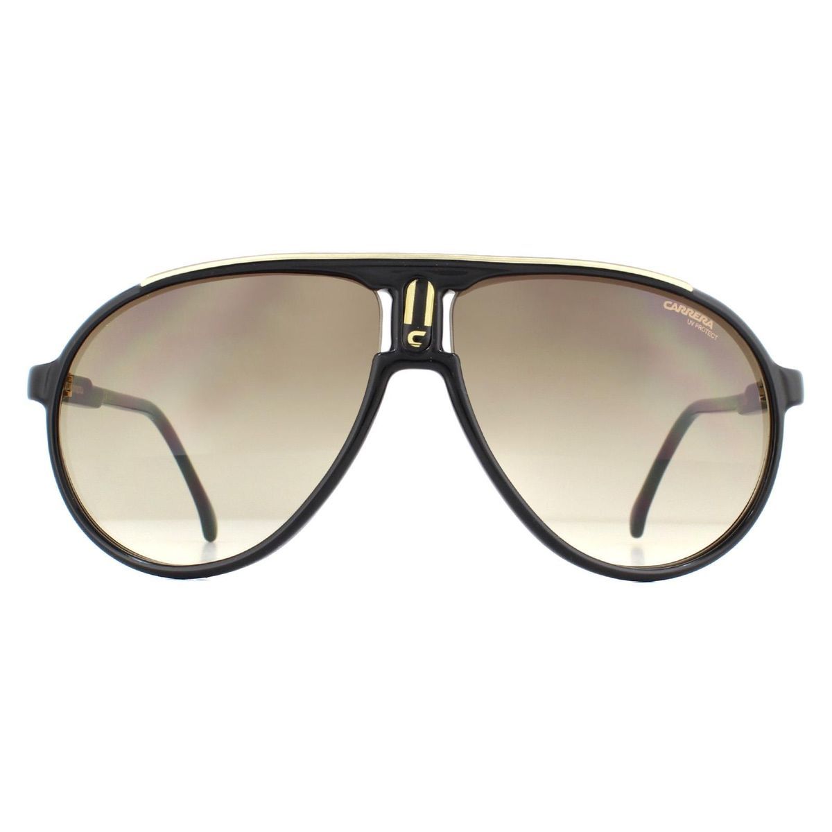 Klassische Pilotenbrille braune Farbverlaufsgläser