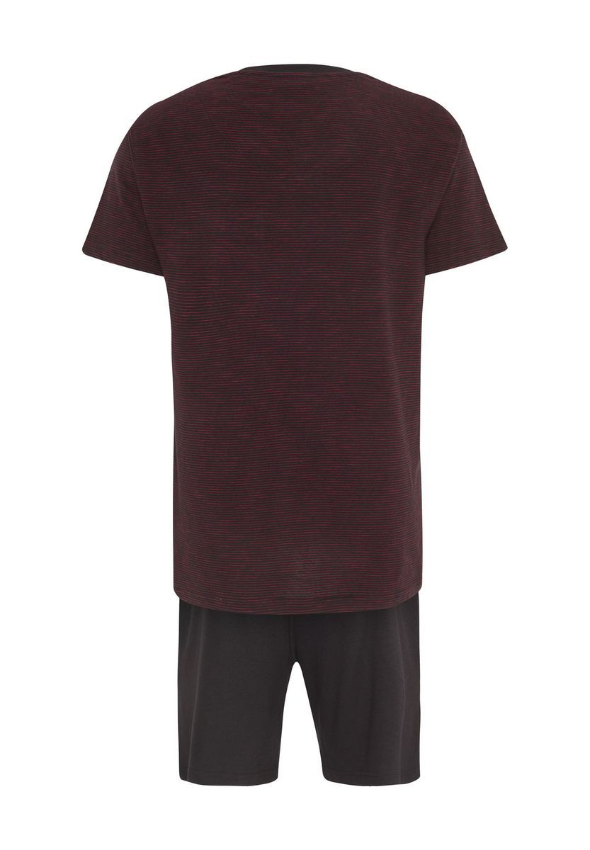 Herren Gestreiftes Kurzarm-Pyjamaset