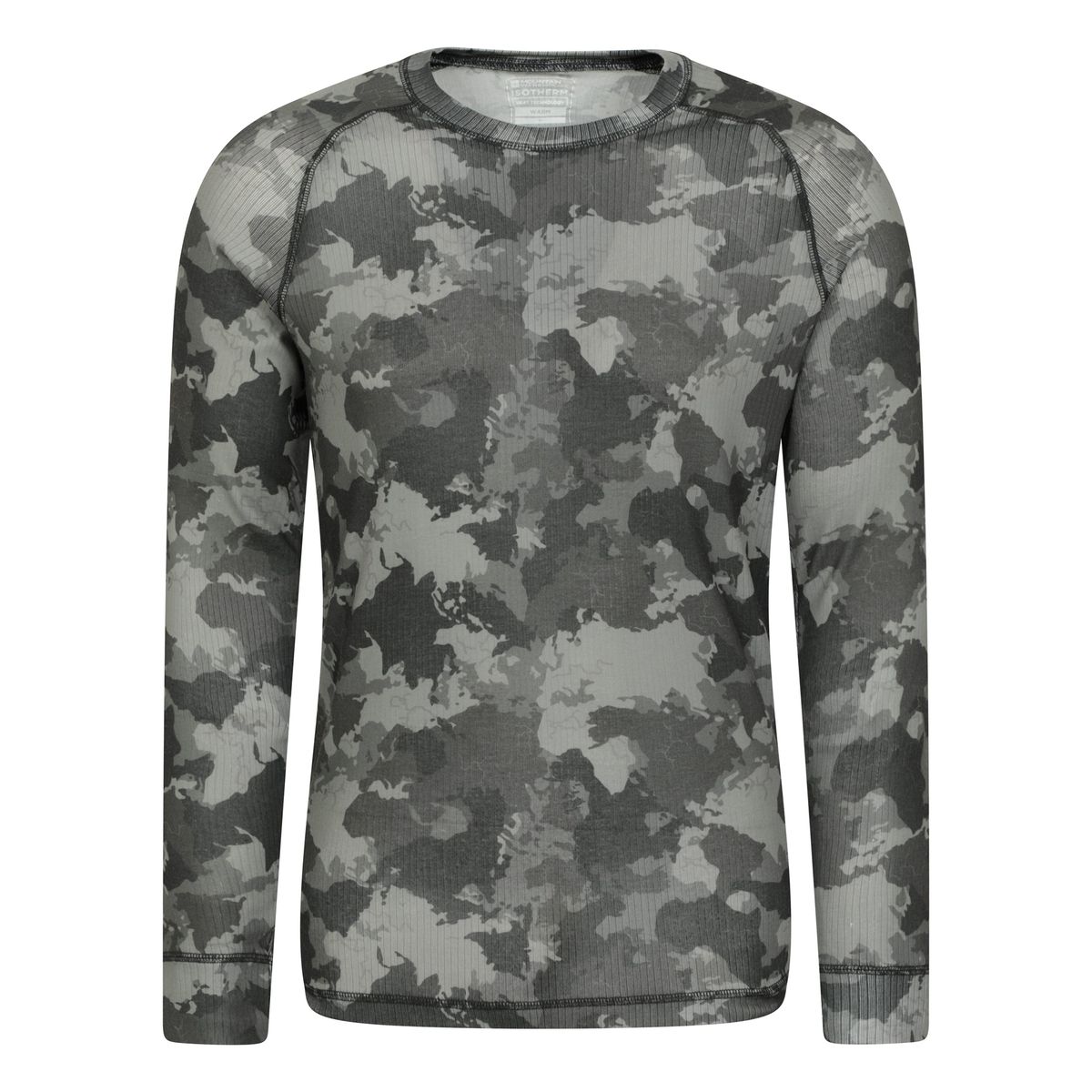 Herren Camouflage Print Langarmshirt