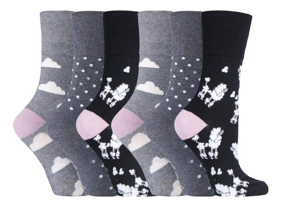 Gentle Grip - 6 Paar Damen Gentle Grip nicht elastische Socken - GG201