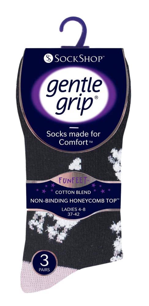 Gemusterte nicht einschneidende Komfortsocken