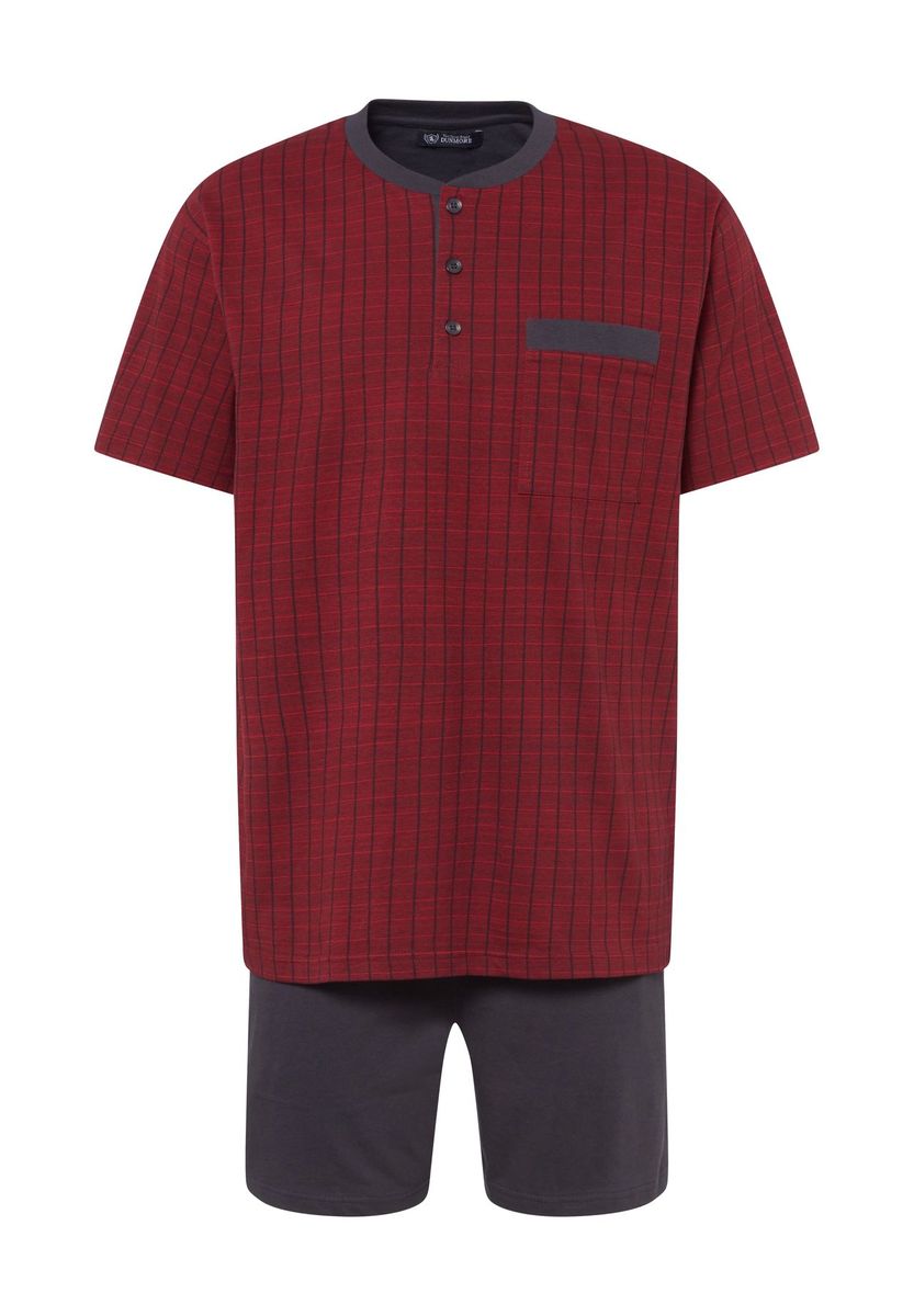 Herren Baumwoll Shorty Schlafanzug Set