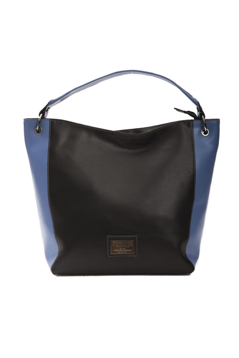 Zweifarbige Ledertasche