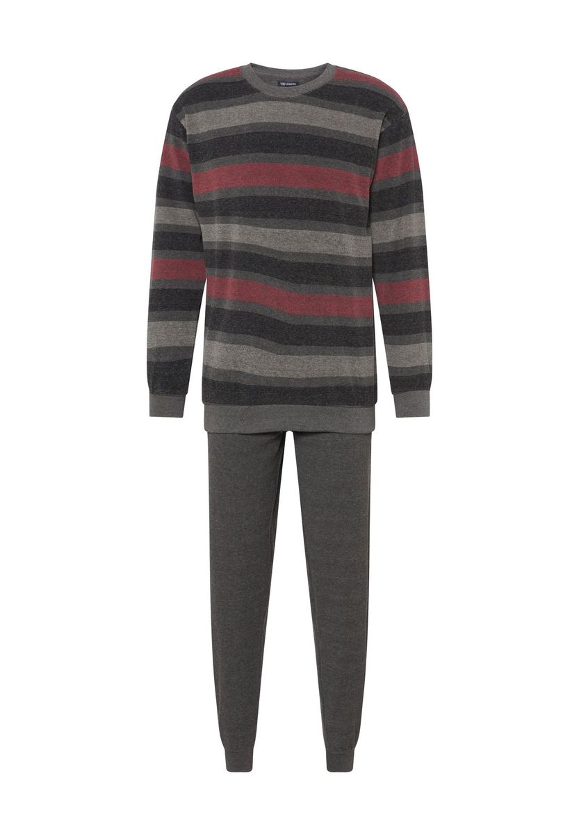 Herren Schlafanzug aus Frottee mit Streifen