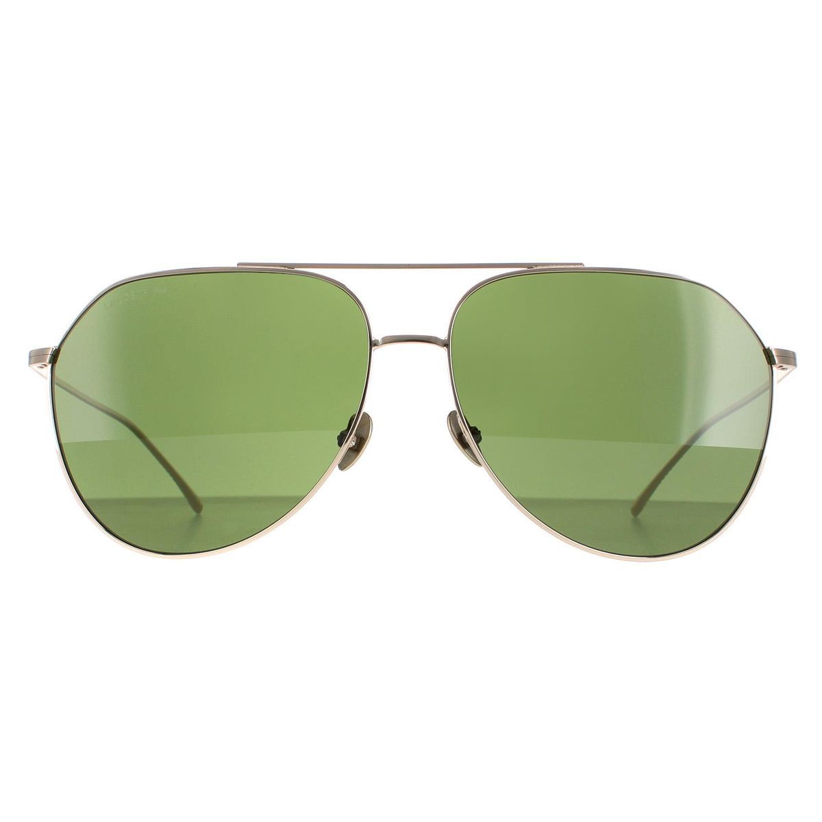 Klassische Pilotenbrille mit grünen Gläsern
