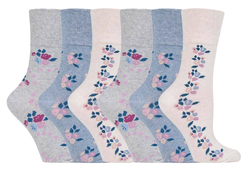 Gentle Grip - 6 Paare Damen Gentle Grip nicht elastische Socken - GG139