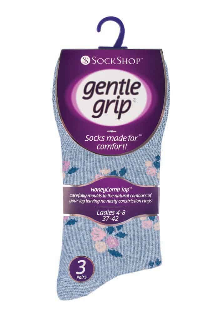 Nicht einschneidende Socken mit Blumenmuster