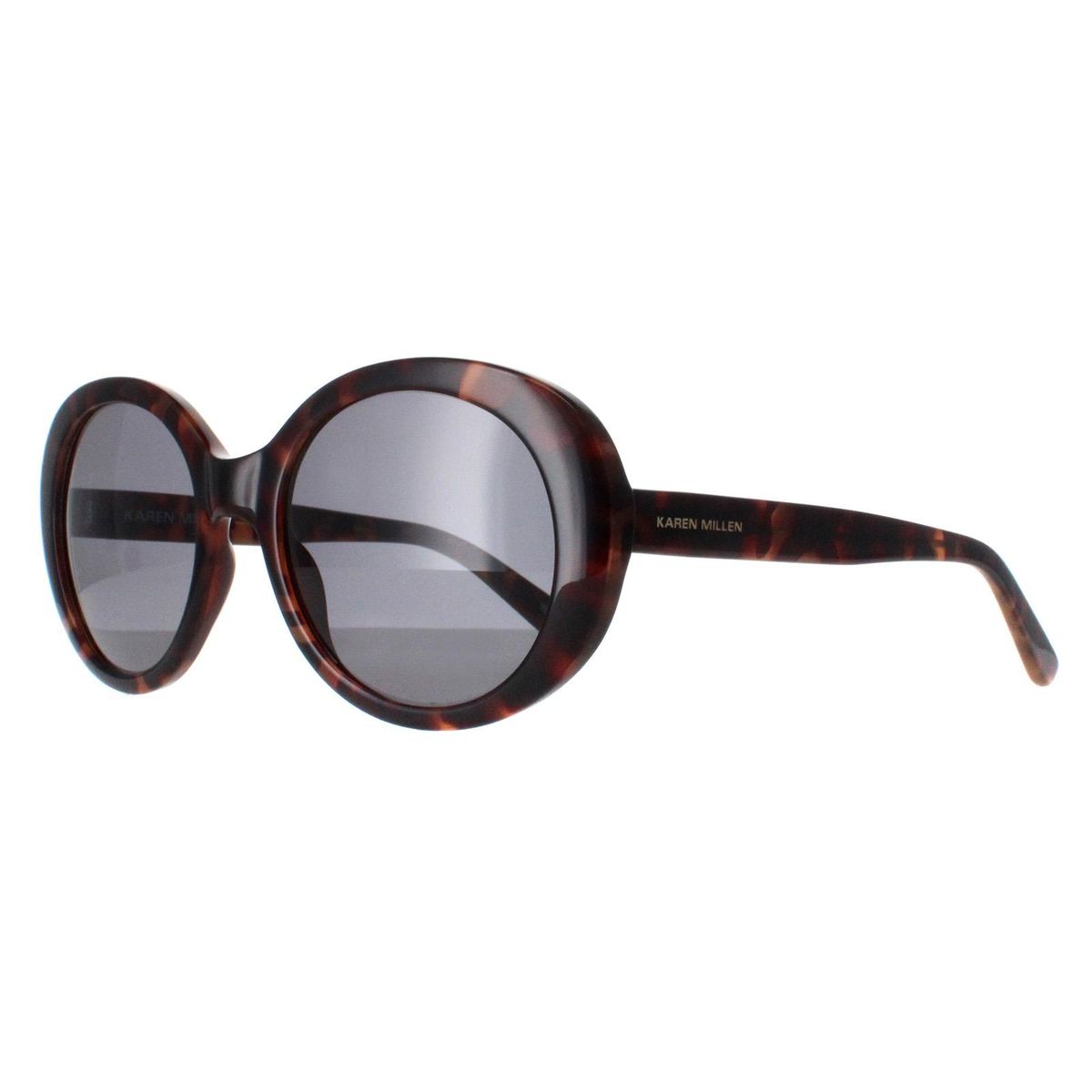 Klassische ovale Schildpatt-Sonnenbrille