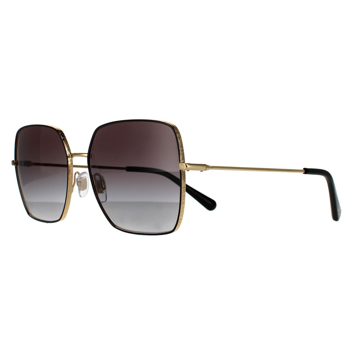 Quadratische Übergroße Sonnenbrille mit Farbverlauf