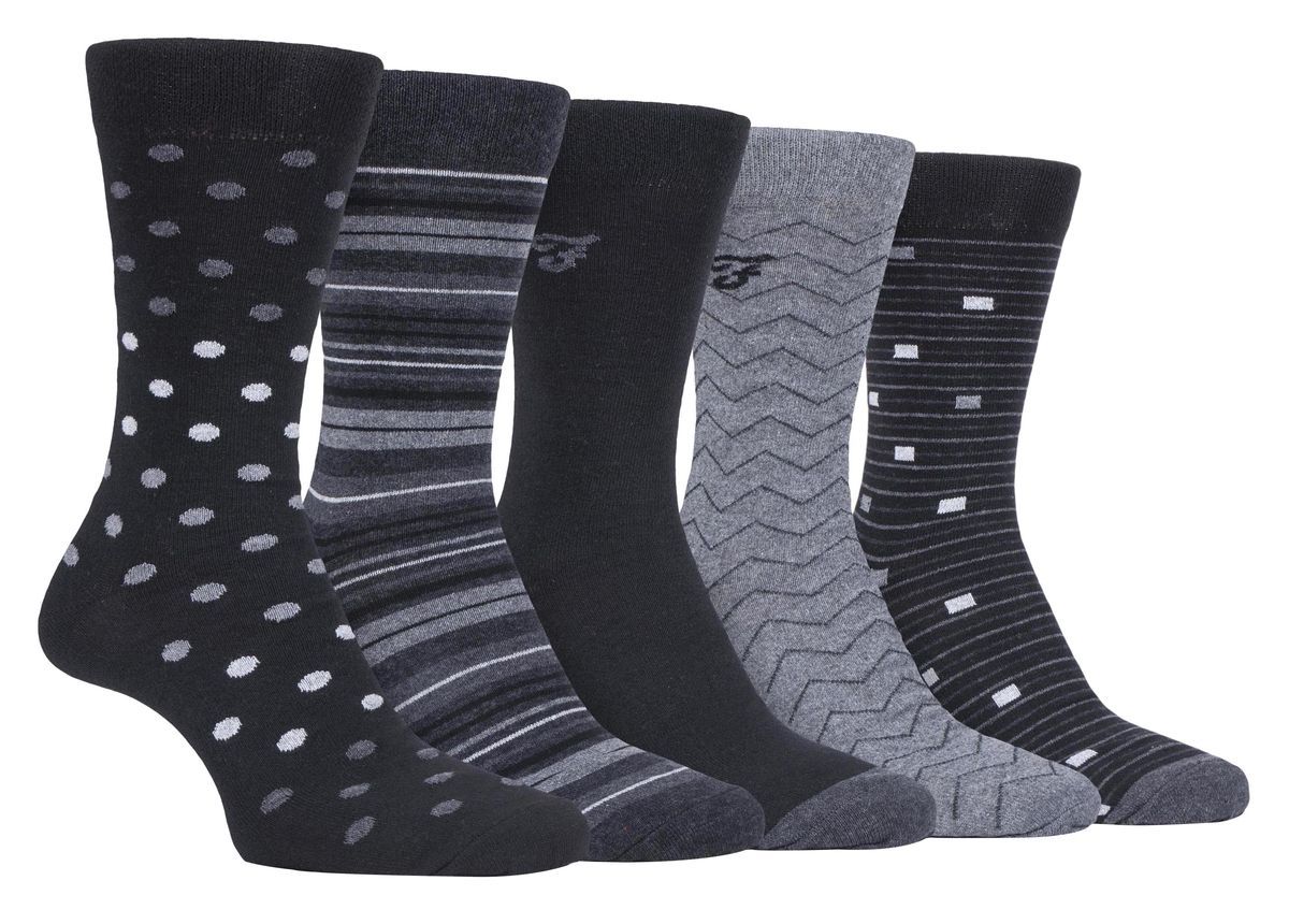 Gemusterter Socken-Set aus Baumwollmischung