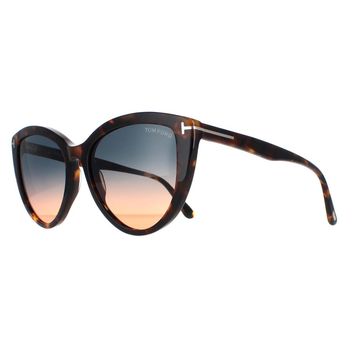 Schicke Cat-Eye-Sonnenbrille mit Farbverlauf