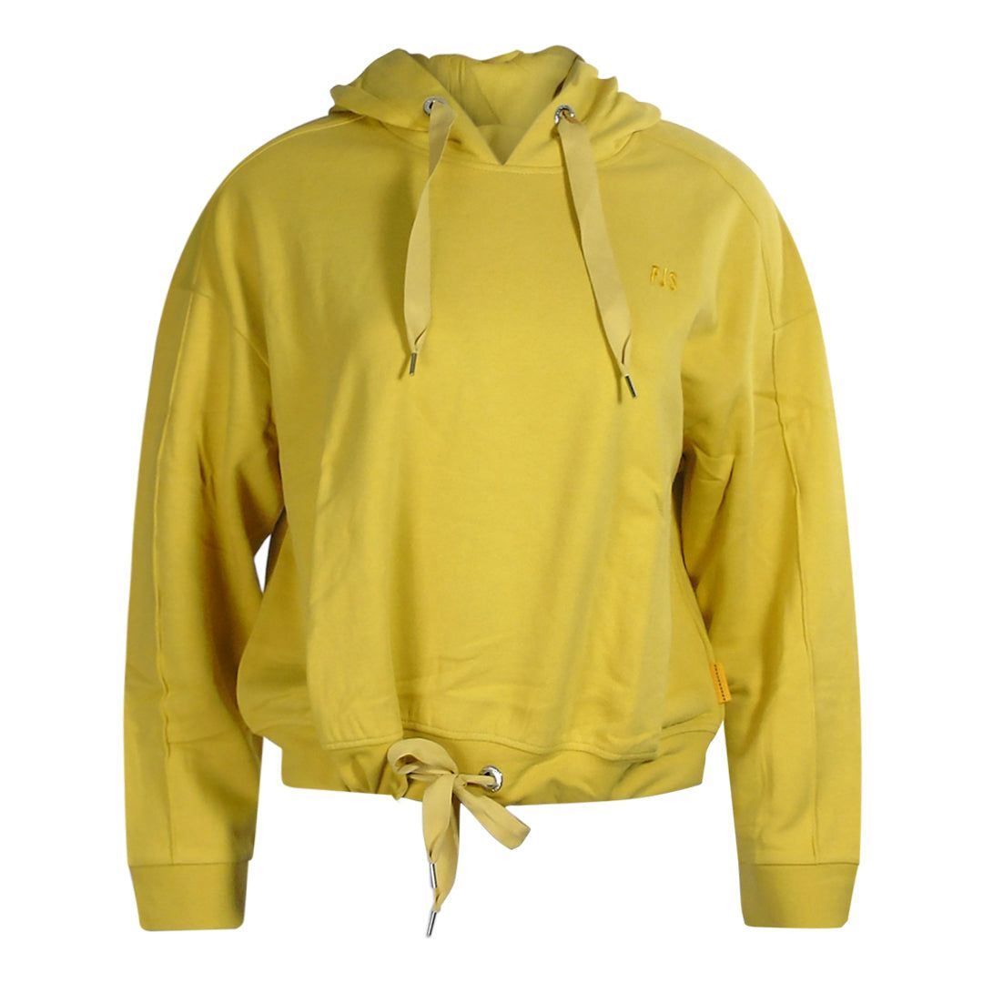 Kapuzenpullover mit Kordelzug in Gelb