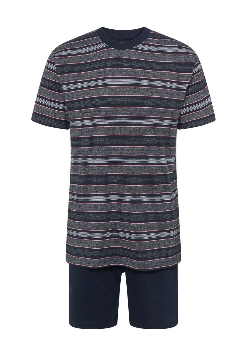 Herren Baumwoll Schlafanzug Set mit Streifen