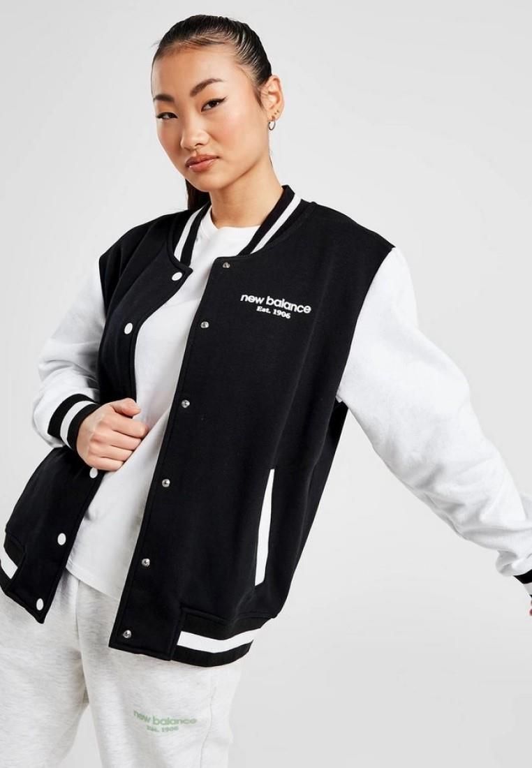Varsity Bomberjacke für Damen mit Kontrastärmeln