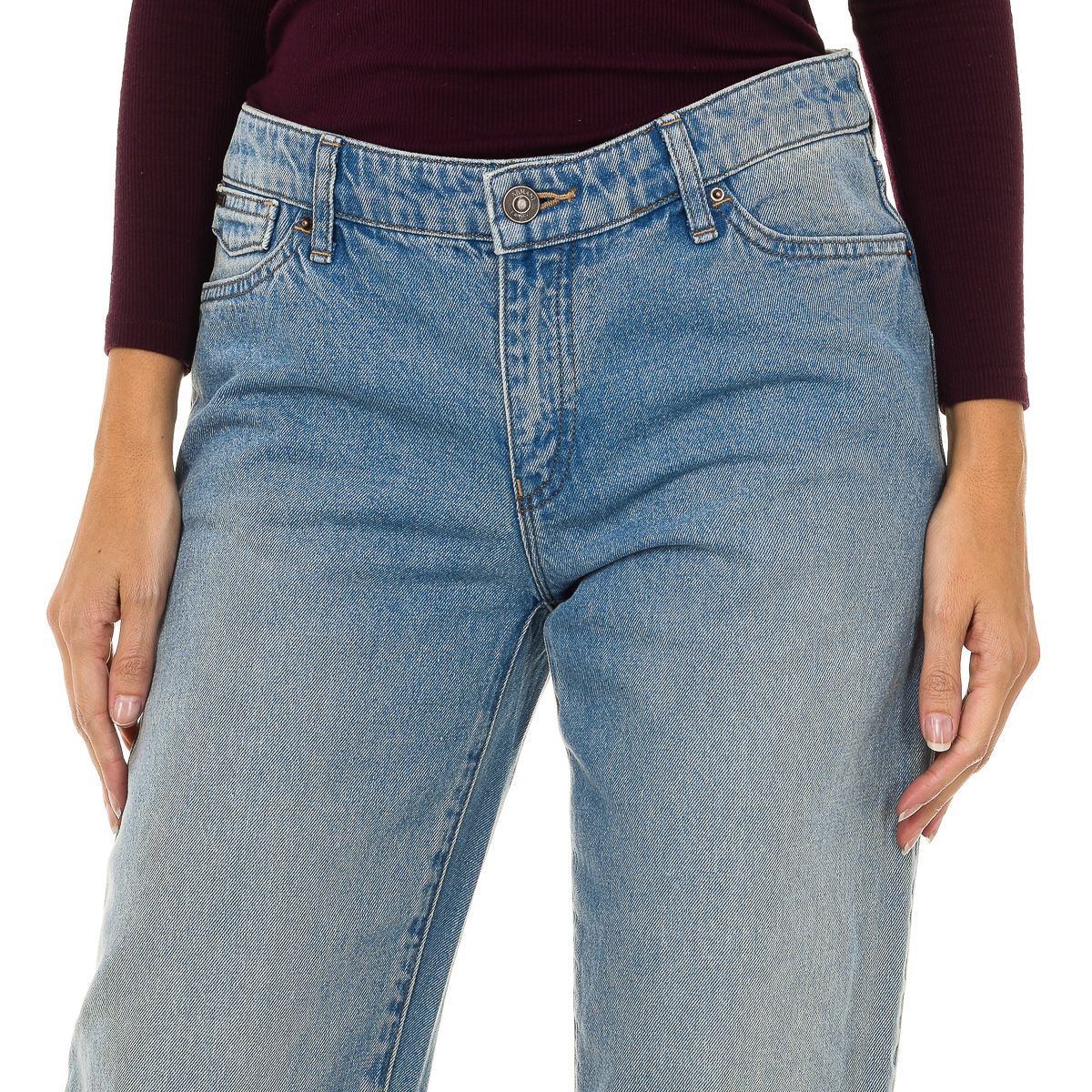 Gerade geschnittene Baumwolljeans