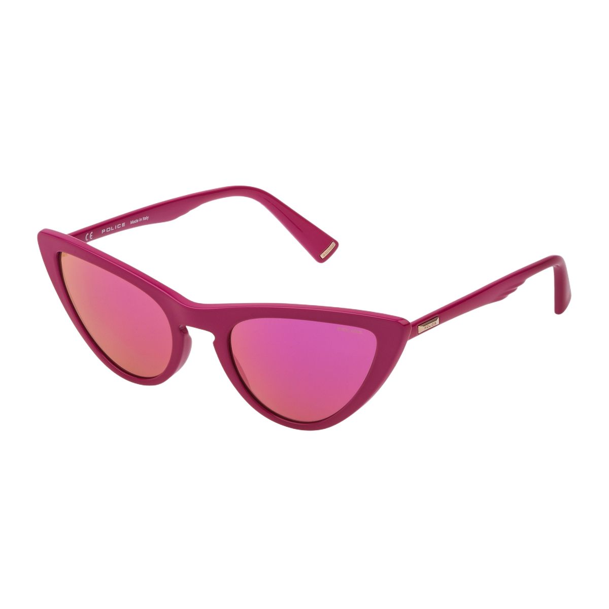 Cat-Eye Sonnenbrille mit verspiegelten Gläsern