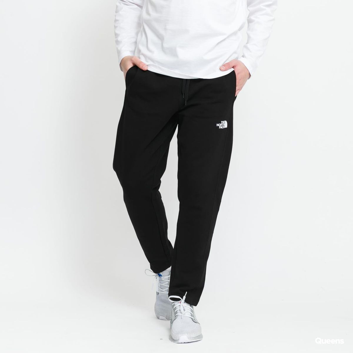 Essentielle schwarze Fleece-Jogginghose