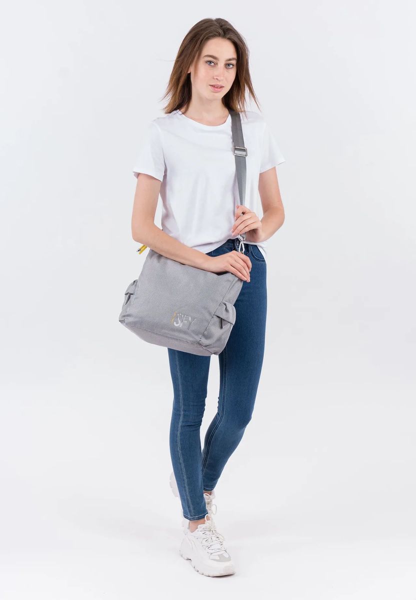 SURI FREY Umhängetasche, Seitenfächer, Reißverschlussfach, für Damen, grau